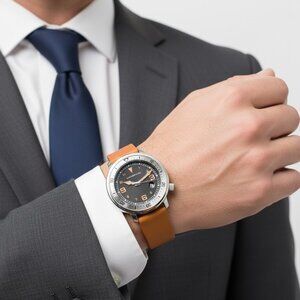 NWT Authentic Morphic M74 Series Quartz Brown Dial Men's Watch